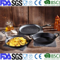 Healthy Vegetable Oil Cast Iron Fajita Sizzle /Bakeware Nonstick LFGB FDA Approved, BSCI with Pedestal